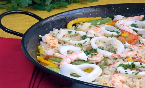 foto da receita Paella de frutos do mar