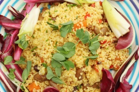 foto da receita Salada de couscous com feijão fradinho