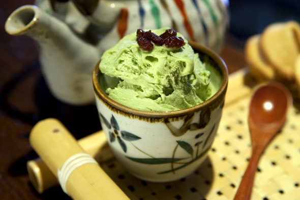 foto da receita Sorvete de chá verde