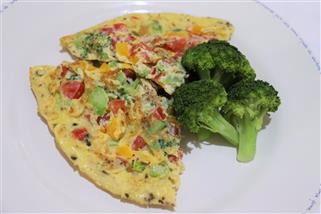 foto da receita Omelete colorida