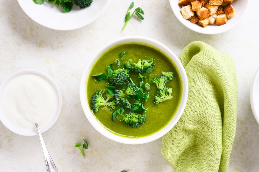 foto da receita Sopa detox de brócolis 