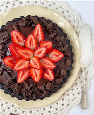 foto da receita Torta de chocolate prática fit