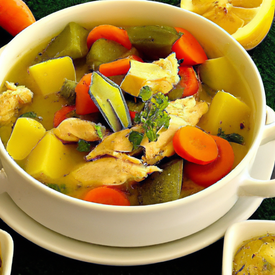 sopa de vegetais com frango