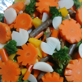 salada de legumes na chapa