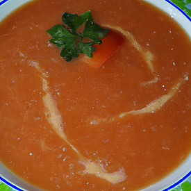 Sopa Creme de Tomate e Inhame