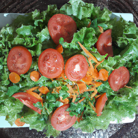 Salada c/ Tomate, Alface e Cenoura