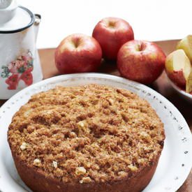 bolo dietético de aveia e maçã