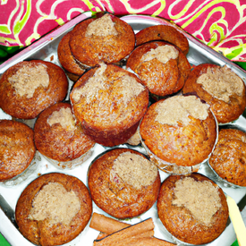 Muffins de canela 