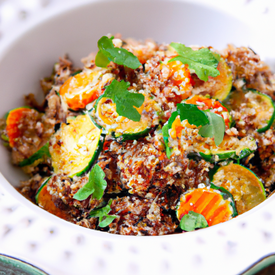Quinoa com legumes