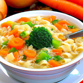 sopa de legumes com macarrão