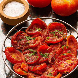 Fritada de tomate com pimentão