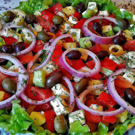 salada grega do Viena