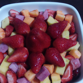 salada de frutas diversas