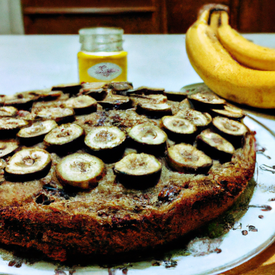 torta de banana integral