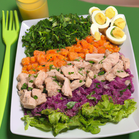 Salada Nordestina Frango ou Carne Saladeria (sem gergelim)