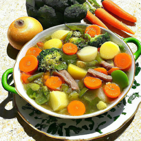 Sopa de legumes com carne