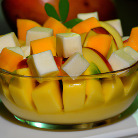 Salada de Frutas (manga, maçã, mamão e pera)