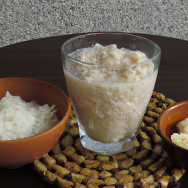 Leite de arroz integral da casa