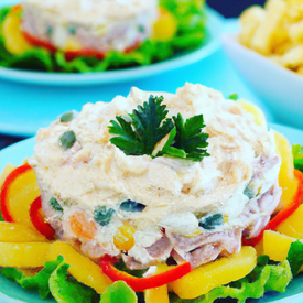 Salada de maionese c/ atum