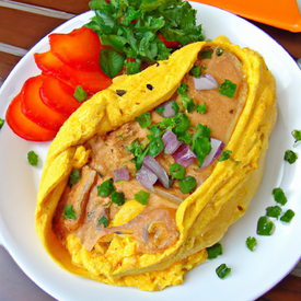 Omelete com aveia