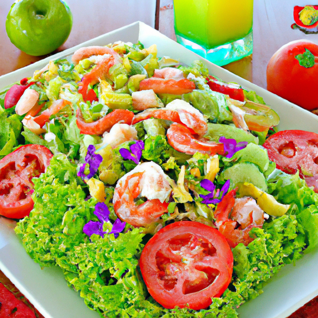 foto da receita Salada de legumes com camarão