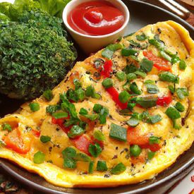 Omelete com Legumes