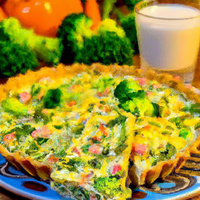 foto da receita Quiche de salmão e brócolis