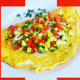 Omelete Colorida - Site Receitas Leves