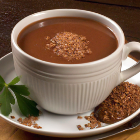 Chocolate quente com leite de aveia