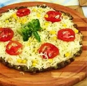 foto da receita Pizza de frango com brócolis