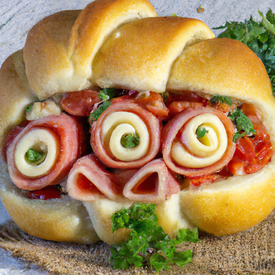 Pão italiano recheado
