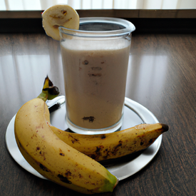 Batida de leite com banana
