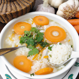 Sopa de legumes com arroz