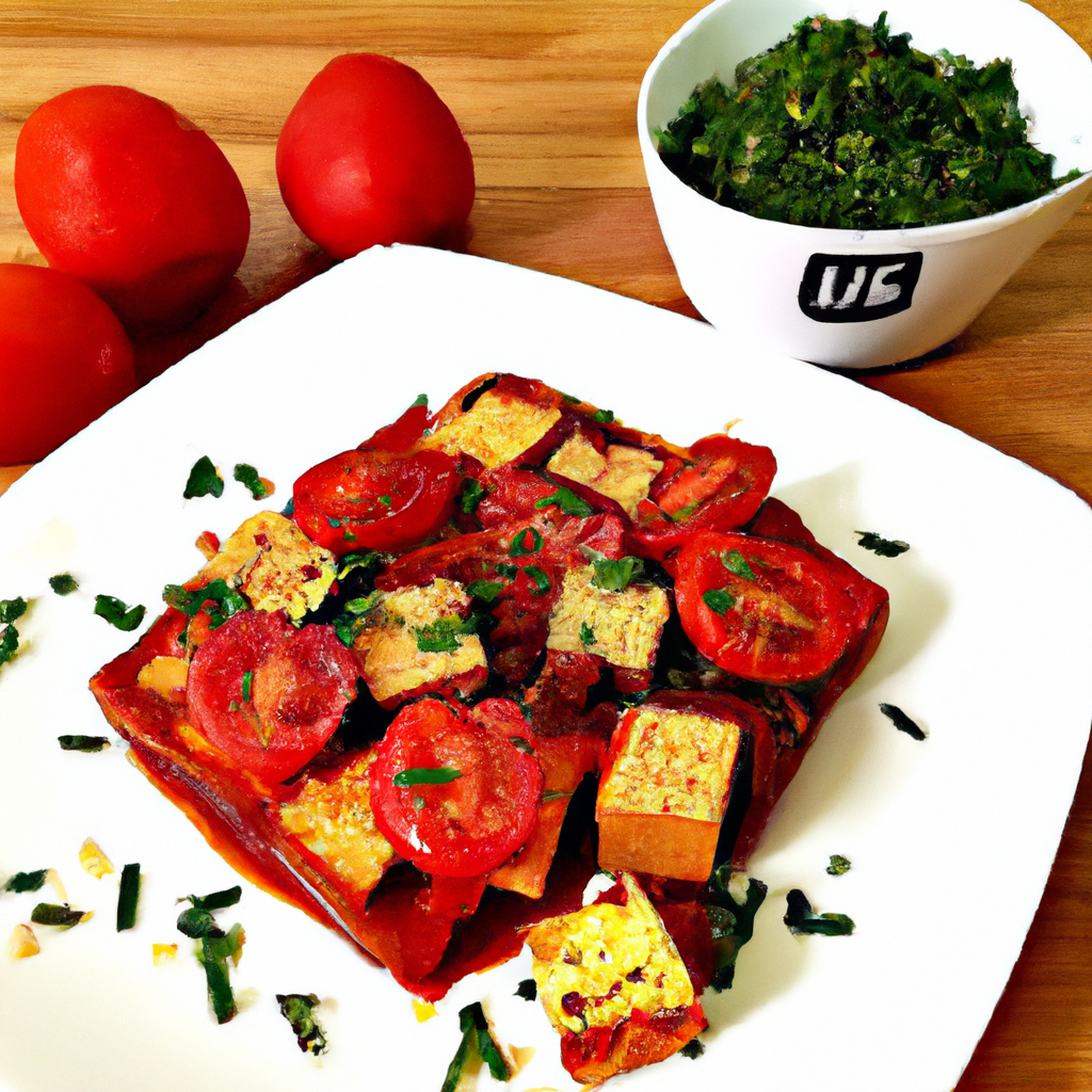 foto da receita Tomate assado com tofu