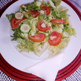 salada de verduras e legumes